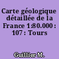 Carte géologique détaillée de la France 1:80.000 : 107 : Tours