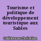 Tourisme et politique de développement touristique aux Sables d'Olonne