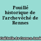 Pouillé historique de l'archevêché de Rennes