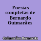 Poesias completas de Bernardo Guimarães