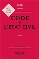 Code de l'état civil : annoté