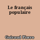 Le français populaire