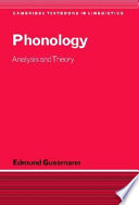 Phonology : analysis and theory