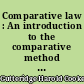 Comparative law : An introduction to the comparative method of legal study and research
