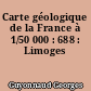 Carte géologique de la France à 1/50 000 : 688 : Limoges