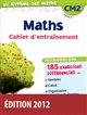 Maths CM2 cycle 3 : cahier d'entraînement