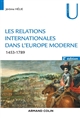 Les relations internationales dans l'Europe moderne : 1453-1789
