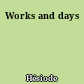Works and days