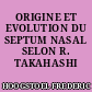 ORIGINE ET EVOLUTION DU SEPTUM NASAL SELON R. TAKAHASHI