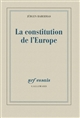 La 	constitution de l'Europe
