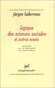 Logique des sciences sociales : et autres essais