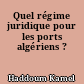 Quel régime juridique pour les ports algériens ?