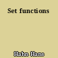 Set functions