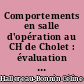 Comportements en salle d'opération au CH de Cholet : évaluation du respect des recommandations et du ressenti des professionnels quant à leur application