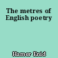 The metres of English poetry