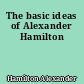 The basic ideas of Alexander Hamilton