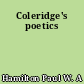 Coleridge's poetics