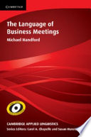 The language of business meetings