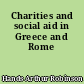 Charities and social aid in Greece and Rome