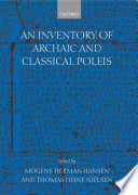 An inventory of archaic and classical poleis