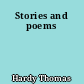 Stories and poems