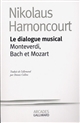 Le dialogue musical : Monteverdi, Bach et Mozart