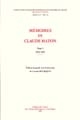 Mémoires de Claude Haton, 1553-1582 : Tome I : 1553-1565