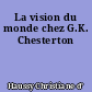 La vision du monde chez G.K. Chesterton