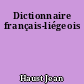 Dictionnaire français-liégeois
