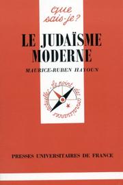 Le judaïsme moderne