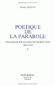 Poétique de la parabole : les romans socialistes de George Sand, 1840-1845