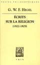 Ecrits sur la religion, 1822-1829