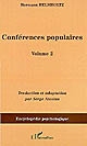 Conférences populaires : Volume II
