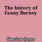 The history of Fanny Burney