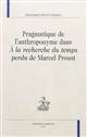 Pragmatique de l'anthroponyme dans "À la recherche du temps perdu" de Marcel Proust