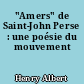 "Amers" de Saint-John Perse : une poésie du mouvement