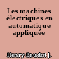 Les machines électriques en automatique appliquée