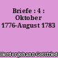 Briefe : 4 : Oktober 1776-August 1783