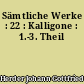 Sämtliche Werke : 22 : Kalligone : 1.-3. Theil