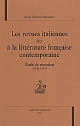 Les revues italiennes face à la littérature française contemporaine : étude de réception (1919-1943)