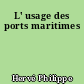 L' usage des ports maritimes