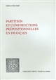 Partition et constructions prépositionnelles en français