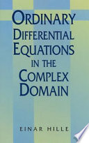 Ordinary differential equations in the complex domain
