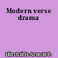 Modern verse drama