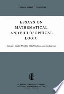 Essays on mathematical and philosophical logic : proceedings of the Fourth Scandinavian logic symposium and the First Soviet-Finnish logic conference, Jyväskylä, Finland, June 29-July 6, 1976