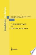 Fundamentals of convex analysis