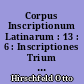 Corpus Inscriptionum Latinarum : 13 : 6 : Inscriptiones Trium Galliarum et Germaniarum Latinae