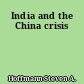 India and the China crisis