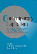 Contemporary capitalism : the embeddedness of institutions