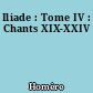 Iliade : Tome IV : Chants XIX-XXIV